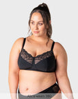 Luxe Wirefree Full Cup Bra - Black