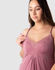 HOTMILK NZ DREAM NIGHTIE ANTIQUE ROSE MUTIFIT NURSING MATERNITY REGULAR