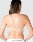 Straps worn racerback on Forever Yours Flexi Underwire T-Shirt Bra in Frappe