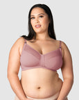 HOTMILK NZ LUNAR ECLIPSE ANTIQUE ROSE NURSING BREASTFEEDING MATERNITY BRA - WIREFREE