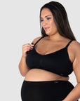 HOTMILK NZ MY NECESSITY BLACK MULTIFIT FULL CUP - WIREFREE MATERNITY AND NURSING BRA NZ