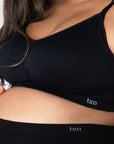 HOTMILK NZ MY NECESSITY BLACK MULTIFIT FULL CUP - WIREFREE MATERNITY AND NURSING BRA NZ