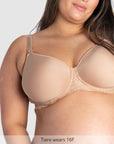 Close up of Obsession Contour Nursing Bra with Flexi Underwire in Cashmere