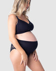 HOTMILK NZ SERENITY BAMBOO BLACK MATERNITY FULL BRIEF