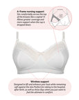 Features of Show Off Ivory Wirefree Nursing Bra
