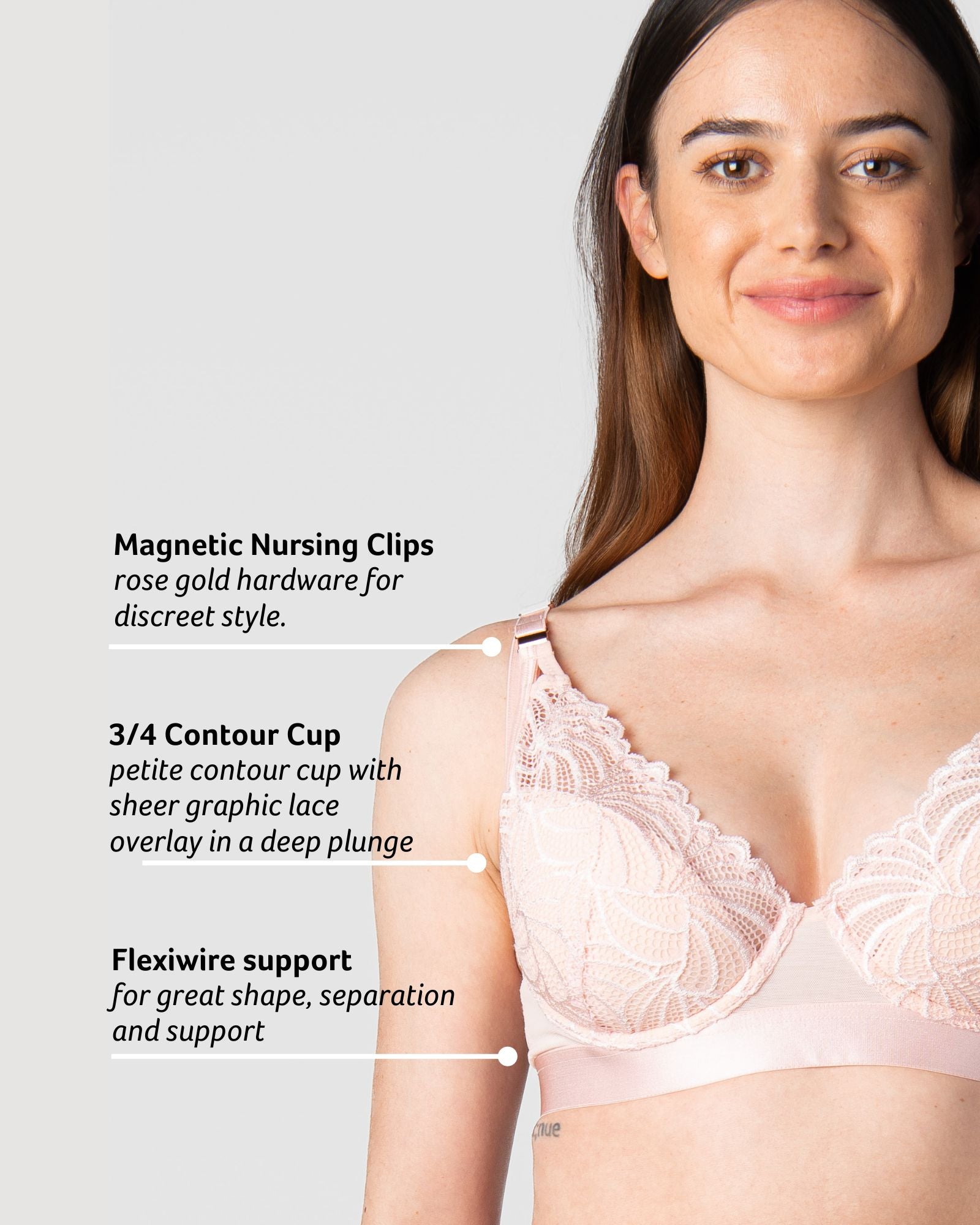 Warrior Plunge Nursing Bra - Lotus