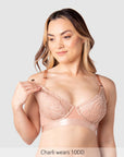 Nursing clip of Warrior Plunge Nursing Bra - Bronze