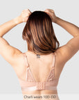 Back of Warrior Multifit Nursing Bra - Bronze