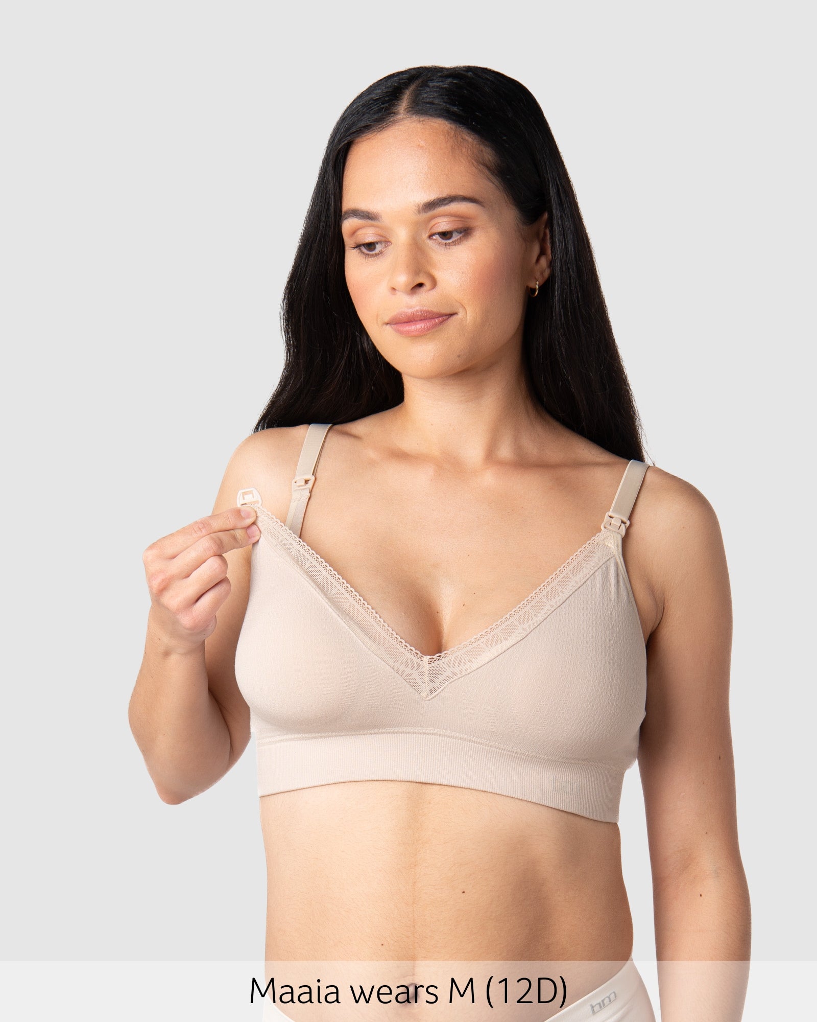 Caress Bamboo Nursing Bra - Oat