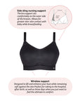 My Everyday Multifit Nursing Bra - Black Busty