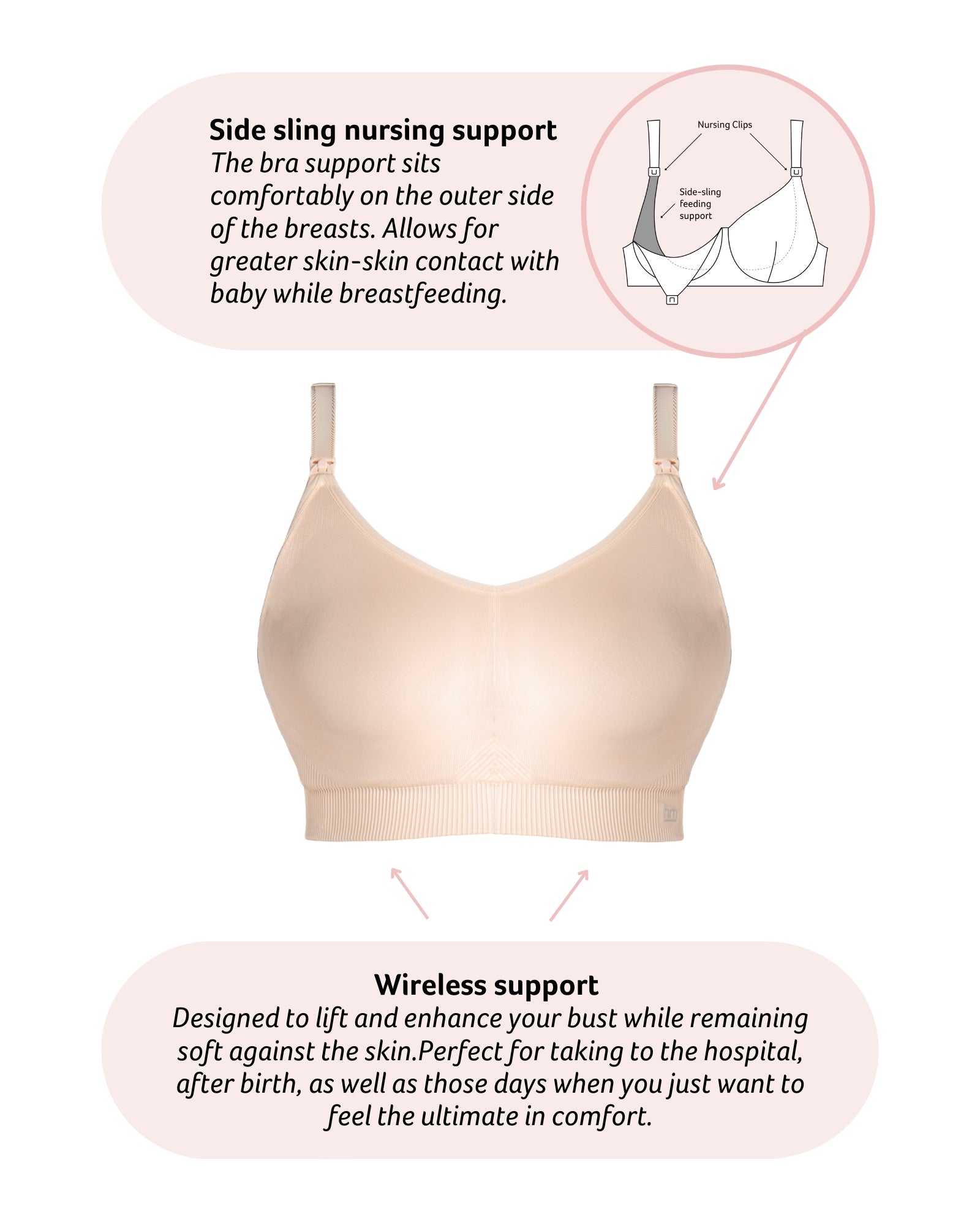 My Everyday Multifit Nursing Bra - Latte Busty