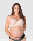 Temptation Lace Nursing Bra - Powder