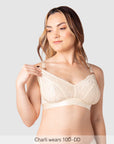 Nursing Clip of Warrior Multifit Nursing Bra - Ivory