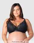 Warrior Plunge Nursing Bra - Black