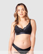 Warrior Plunge Nursing Bra - Black