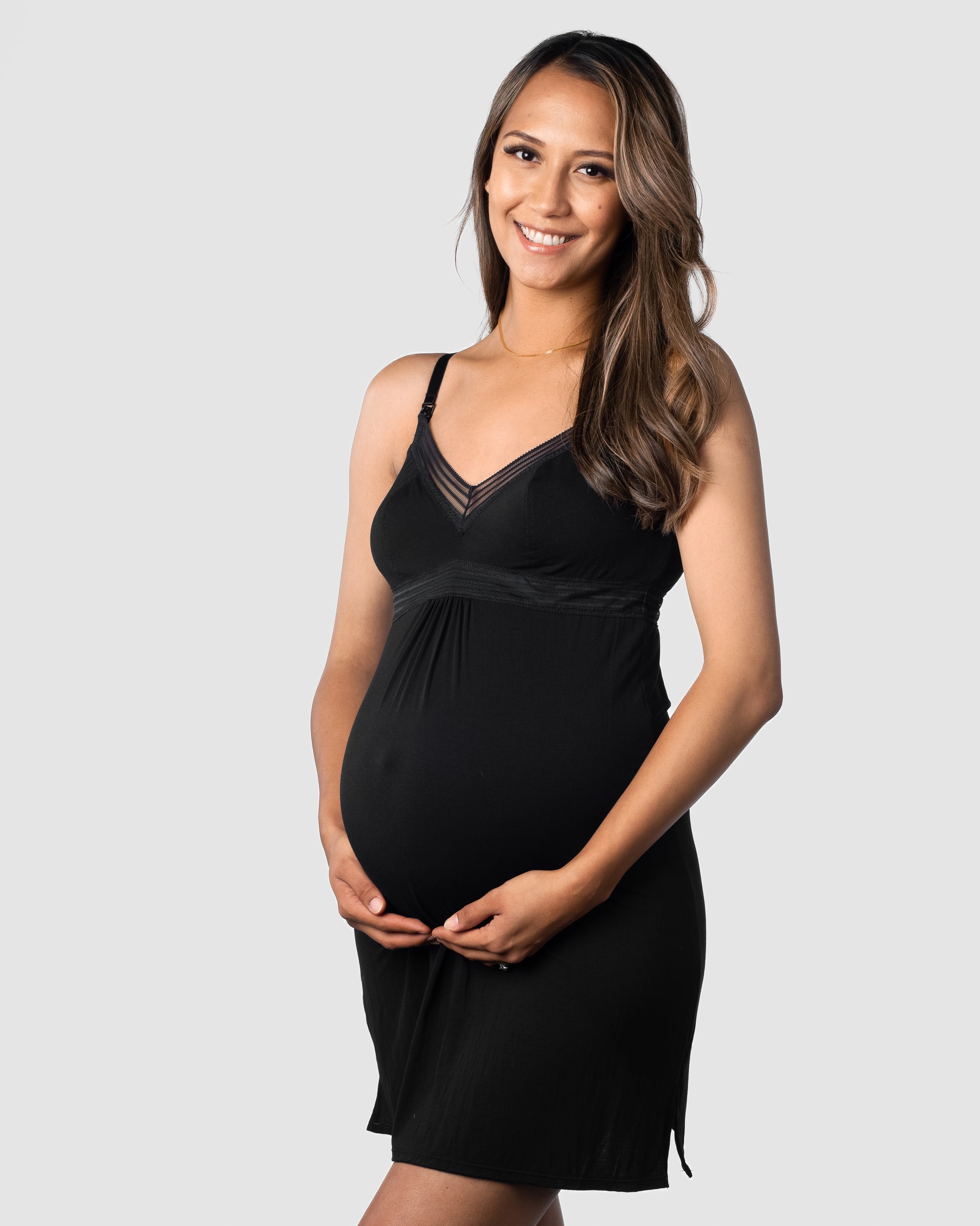 Dream Nursing Nightie - Black