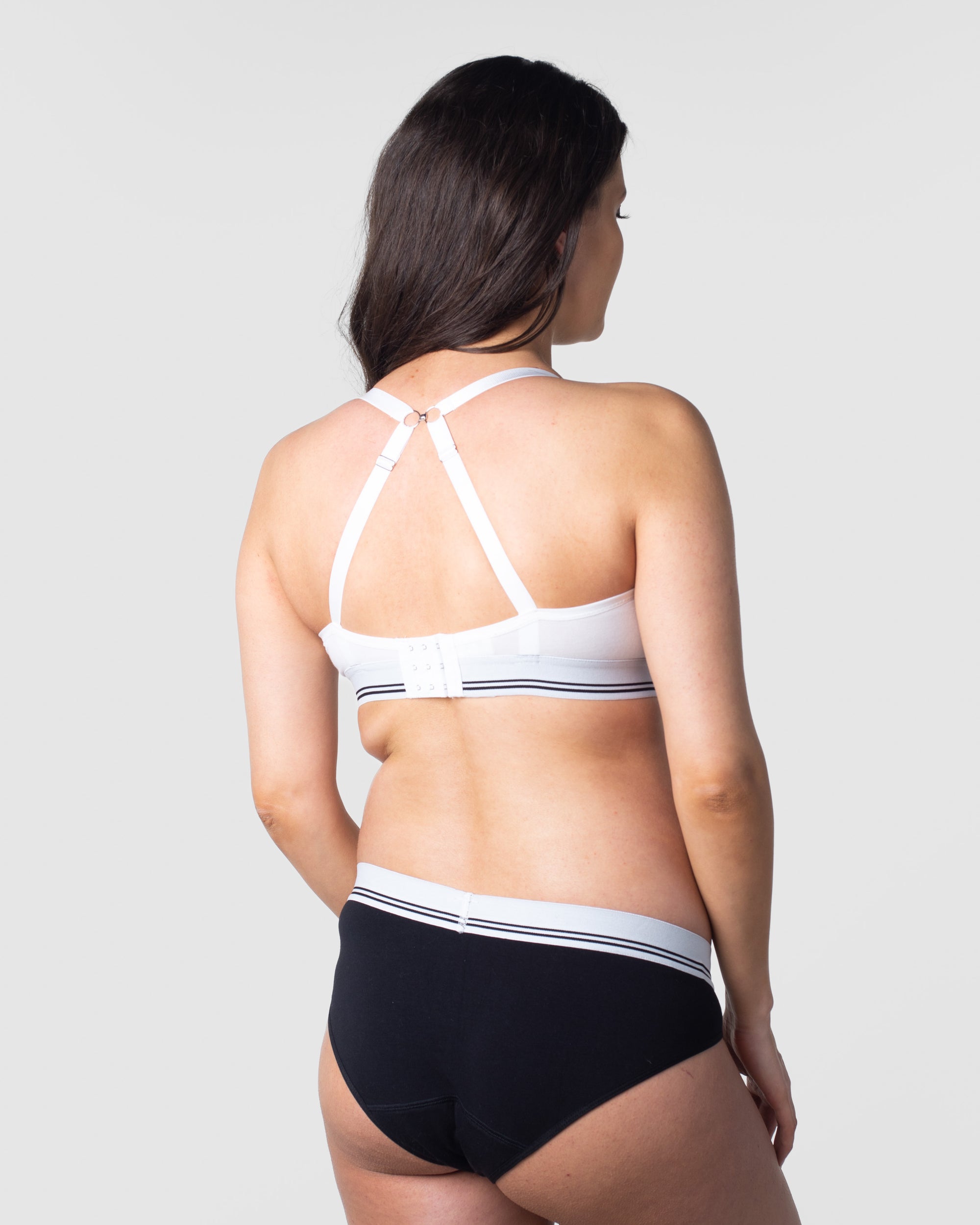 HOTMILK ICON COTTON T-SHIRT WHITE NURSING MATERNITY BRA -  WIREFREE