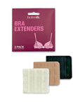 Hotmilk bra extenders 3-pack – close-up, hook and eye extenders to add band length to any bra