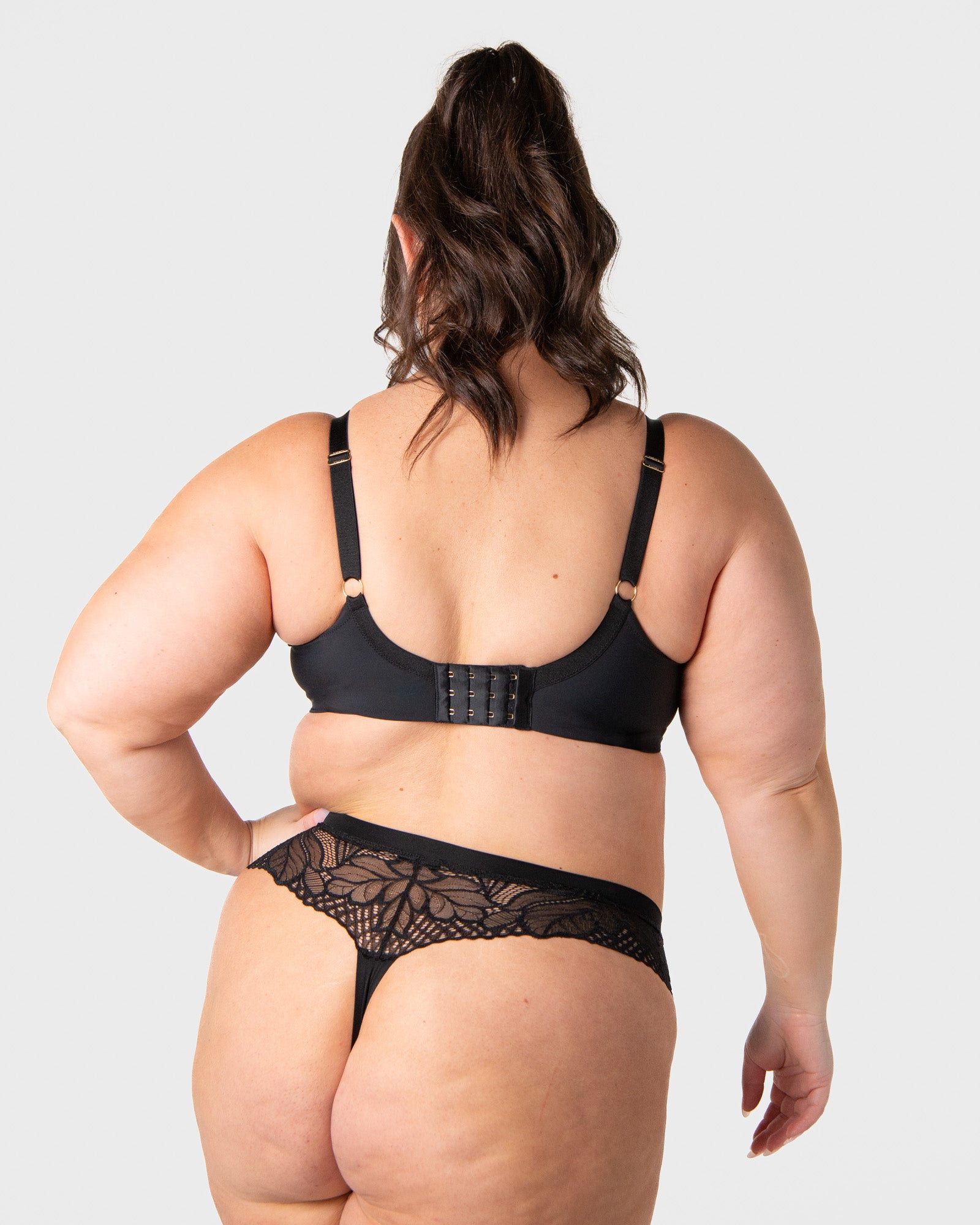 Luxe Wirefree Full Cup Bra - Black