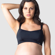 Hotmilk Lingerie's Balance Sports Bra, an ideal crop-style sports bra for maternity and nursing, exemplifies a versatile multifit design. As demonstrated by Julia, a mother of 1, this sports bra is perfect for everyday light exercise, providing exceptional comfort for breastfeeding on the go. Elevate your maternity and nursing experience with the perfect blend of style, support, and convenience offered by the Hotmilk Lingerie Balance Sports Bra