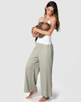 Kami, a mother of 2, loves the comfort of the new Hotmilk 'Sage Lounge Pant,' paired with the Hotmilk My Necessity nursing cami, creating the ultimate postpartum lounge set. These pants are the embodiment of sumptuous comfort, featuring a soft waistband and a flattering 7/8 length that combines style and relaxation seamlessly. Discover the perfect loungewear for pregnancy breastfeeding and postpartum comfort with Hotmilk's Sage Lounge Pant