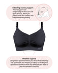 Technical features of My Necessity Seamless Nursing Bra - Black Busty