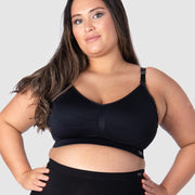 HOTMILK NZ MY NECESSITY BLACK MULTIFIT FULL CUP - WIREFREE MATERNITY AND NURSING BRA NZ