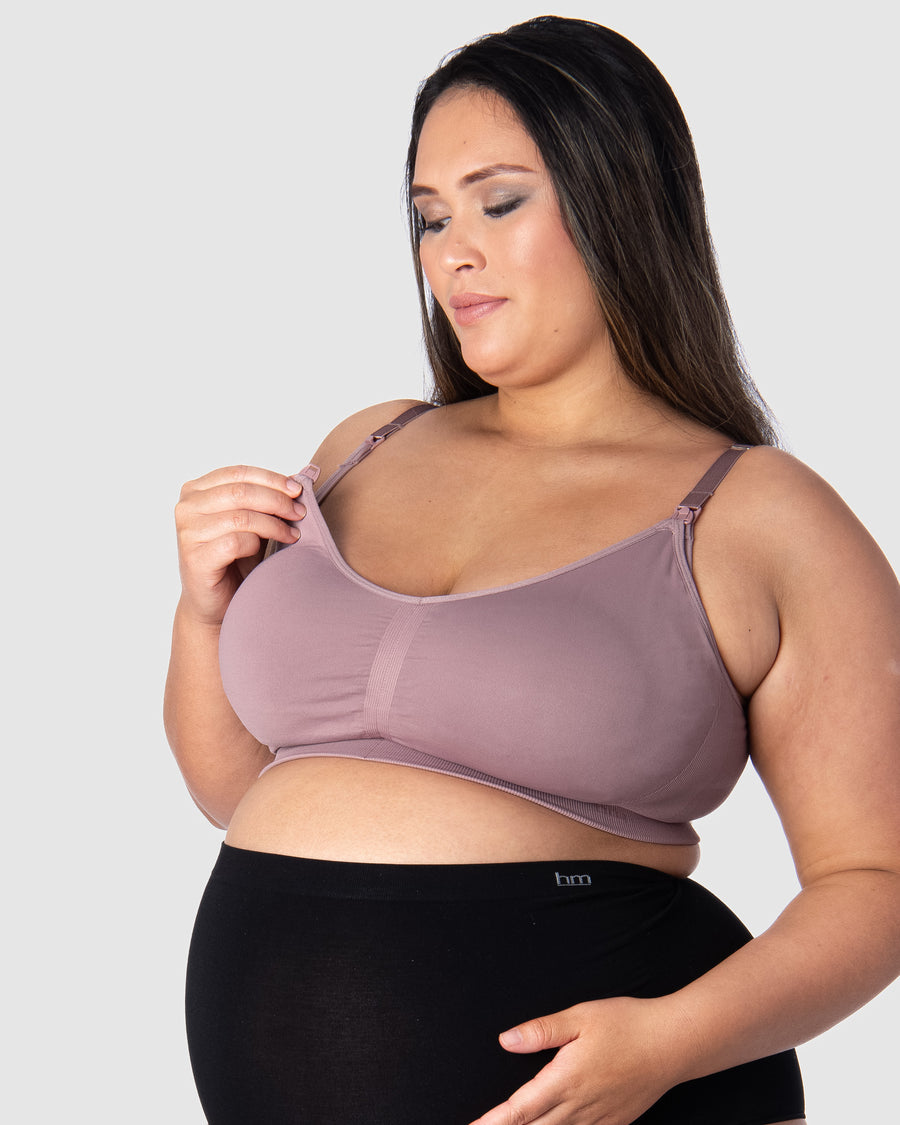 HOTMILK NZ MY NECESSITY TWILIGHT MULTIFIT FULL CUP - WIREFREE MATERNITY AND NURSING BRA