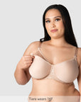 Nursing Clip on Obsession Contour Nursing Bra with Flexi Underwire in Cashmere