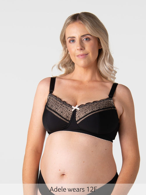 Show Off Full Cup Nursing Bra - Black