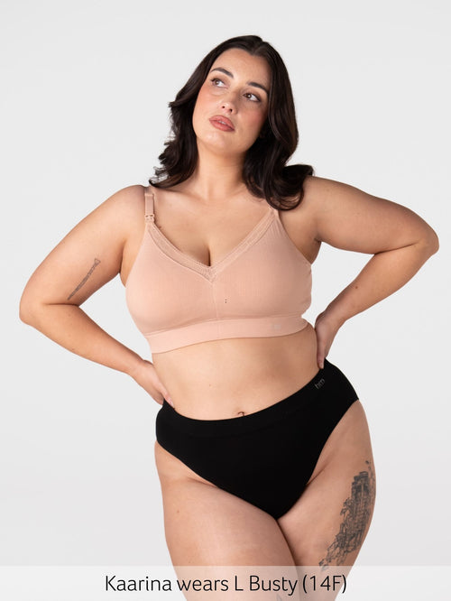 Caress FlexFit Nursing Bra - Cashmere Busty
