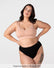 Hotmilk Caress FlexFit Nursing Bra in Cashmere Busty – front view, eco-friendly bamboo wirefree nursing bra for fuller busts, cup sizes DDD–I