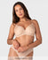 Model wearing the Hotmilk Forever New T-Shirt Nursing Bra in Frappe with matching briefs – full body front view showing flattering silhouette and everyday fit