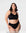 Model wearing the Hotmilk My Everyday FlexFit Nursing Bra in Black Busty – full body front view showing moulded cup silhouette and matching briefs