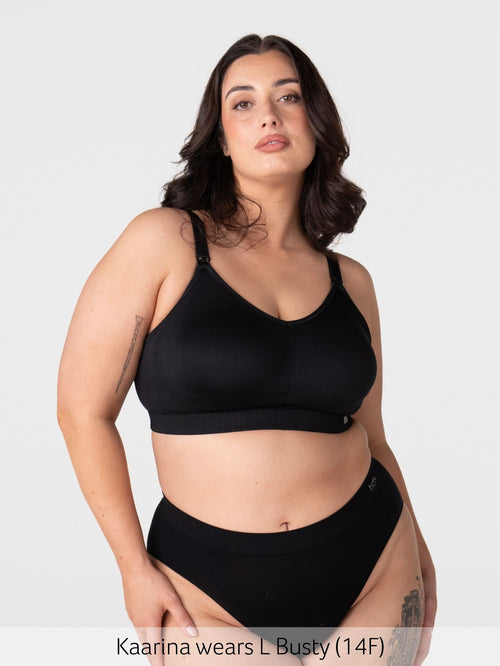 My Everyday FlexFit Nursing Bra - Black Busty