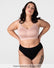 Hotmilk My Everyday FlexFit Nursing Bra in Dusky Pink – front view, seamless wirefree nursing bra for fuller busts F–J cup