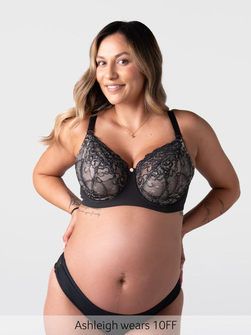 Temptation Full Cup Nursing Bra - Black