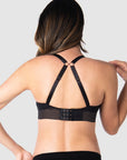 Hotmilk Ambition T-Shirt Nursing Bra in Black – new season lifestyle shot, wirefree contour maternity nursing bra