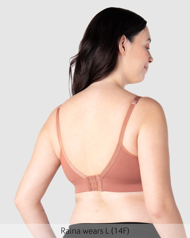 Back of Close up of Caress Bamboo Nursing Bra - Sienna Busty
