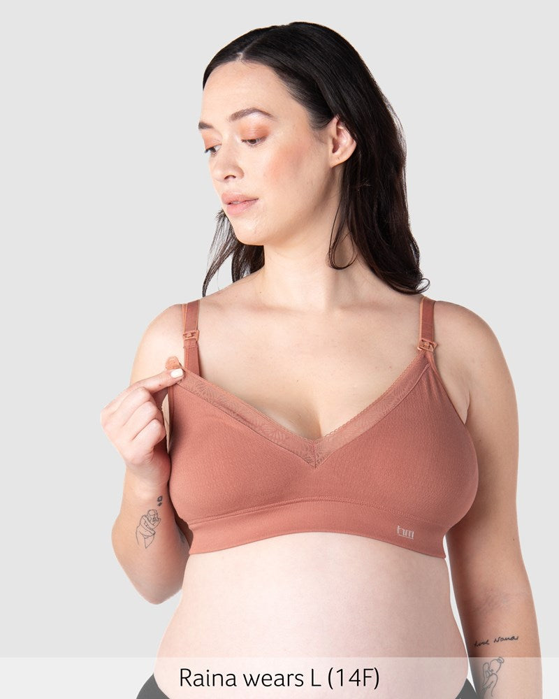 Nursing clip of Close up of Caress Bamboo Nursing Bra - Sienna Busty
