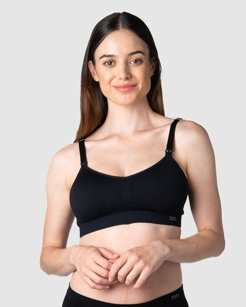 My Necessity Wirefree Nursing Bra - Black