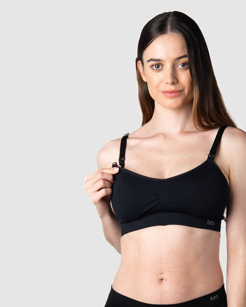My Necessity Wirefree Nursing Bra - Black