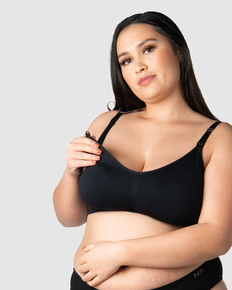 My Necessity Wirefree Nursing Bra - Black Busty