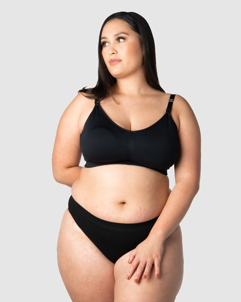 My Necessity Wirefree Nursing Bra - Black Busty