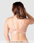 Back of Warrior Plunge Nursing Bra - Bronze