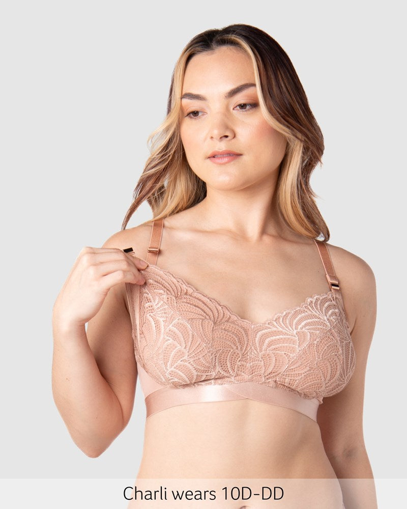 Nursing clip of Warrior Multifit Nursing Bra - Bronze 