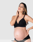 Ambition T-Shirt Nursing Bra - Black