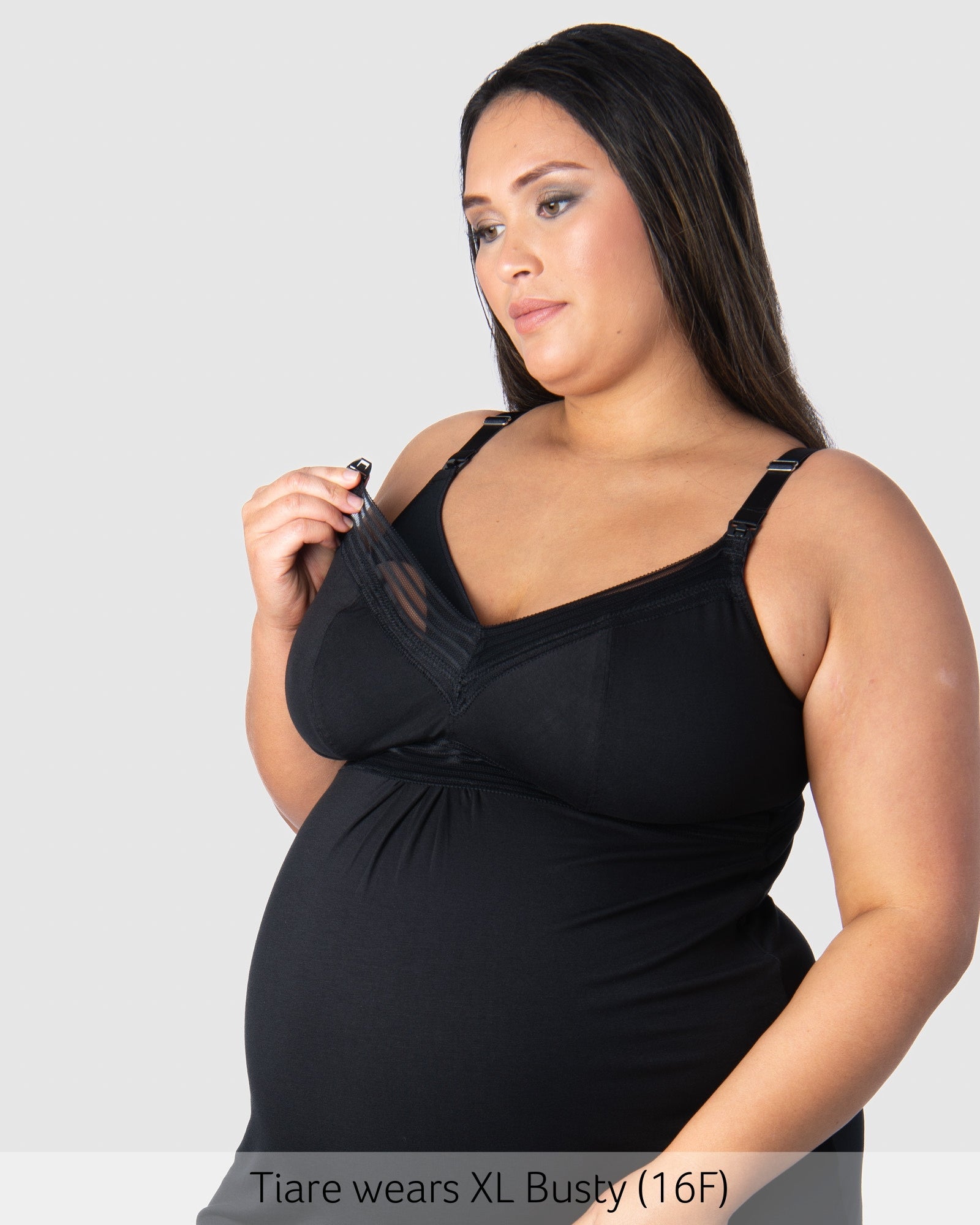 Nursing Clip on Dream Nursing Nightie Wirefree in Black