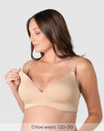 Nursing clip on Embrace Leakproof T-Shirt Nursing Bra - Frappe