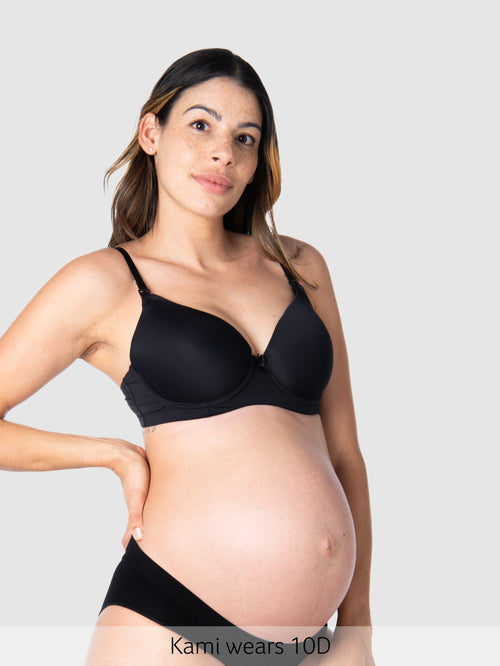 Forever Yours T-Shirt Nursing Bra - Black